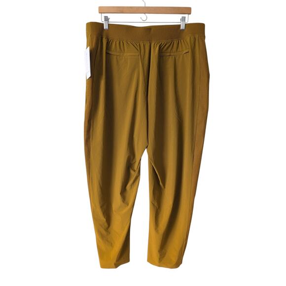 NWT Athleta Brooklyn Ankle Pants Tapered Leg Size 18 - Golden Mustard $89 - Picture 7 of 12